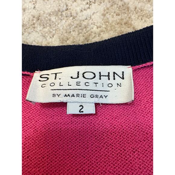 ST. JOHN Collection by Marie Gray Knit Cardigan Size 2 Small - Picture 6 of 6